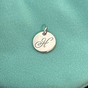 Tiffany & Co. Sterling Silver Initial H Charm